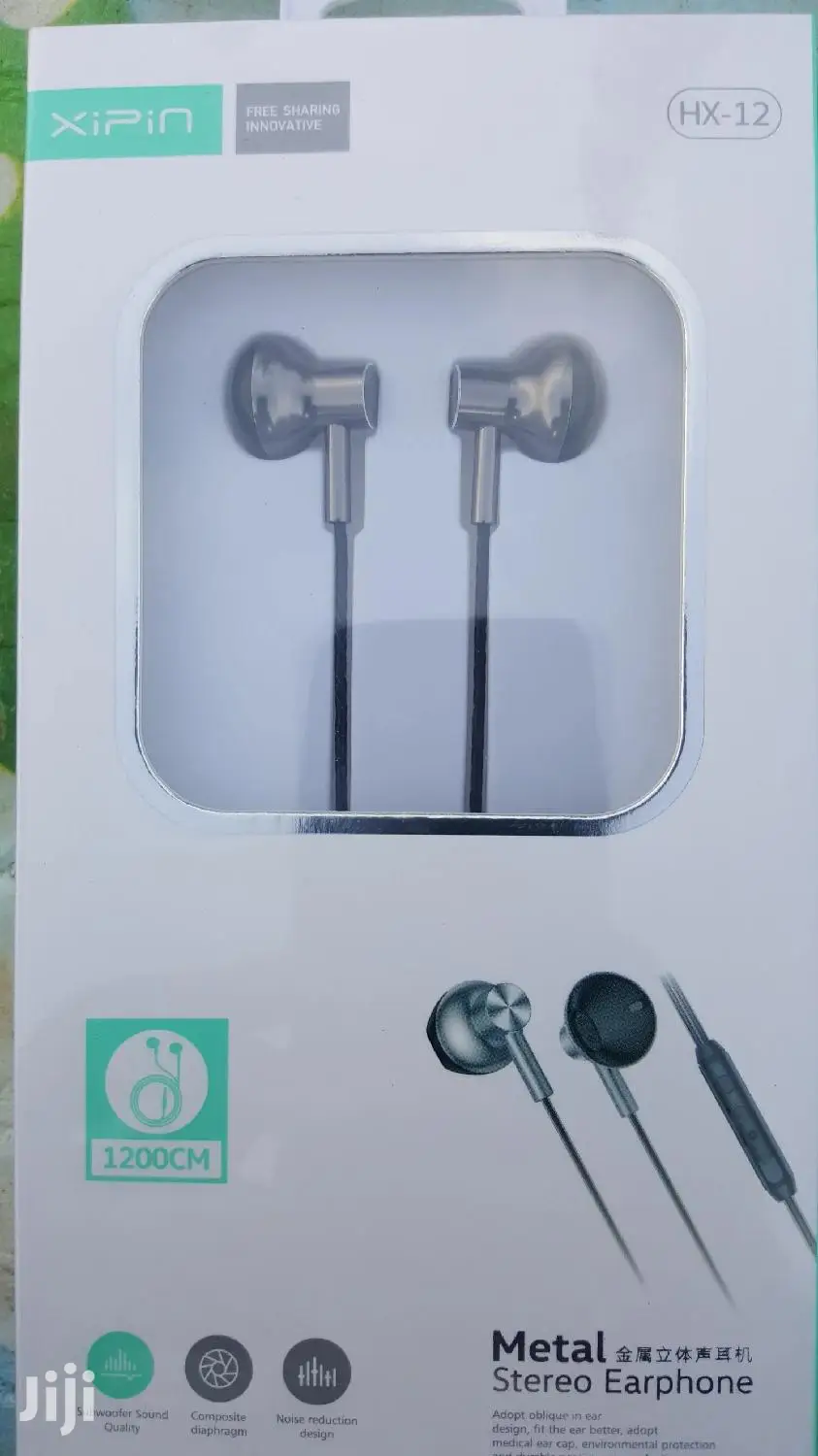 XIPIN Metal Heavy Bass Earphones With Mic- Sub Woofer Sound