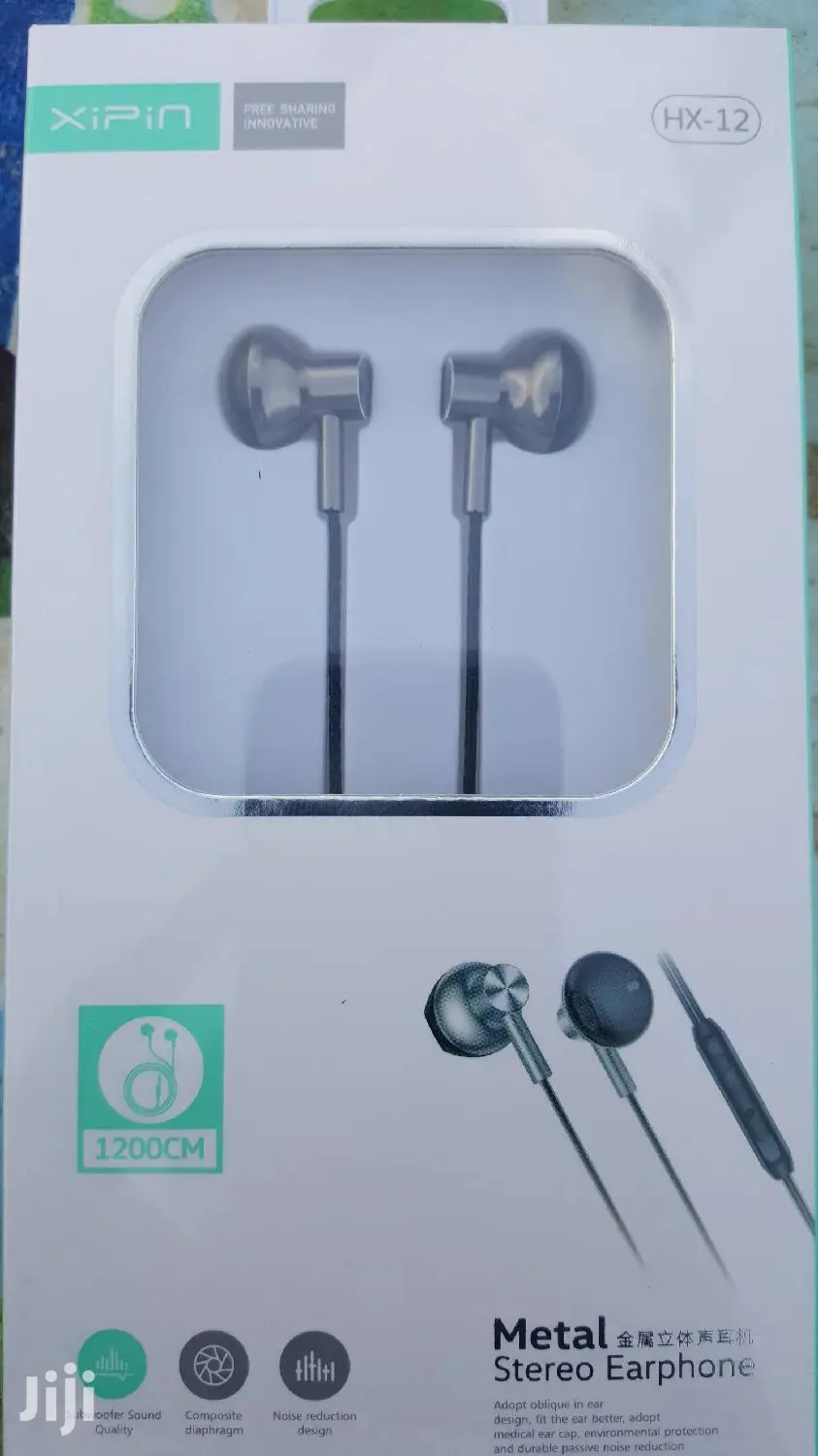 XIPIN Metal Heavy Bass Earphones With Mic- Sub Woofer Sound