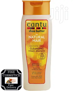 Cantu SHEA BUTTER Sulfate Free Cleansing Cream Shampoo.