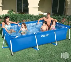 Intex Rectangular Metal Frame Swimming Pool 3m X 2m