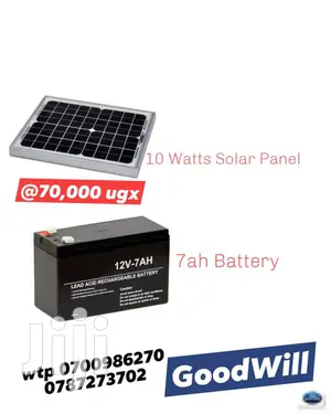 10W Solar Panel 7 Amps Battery