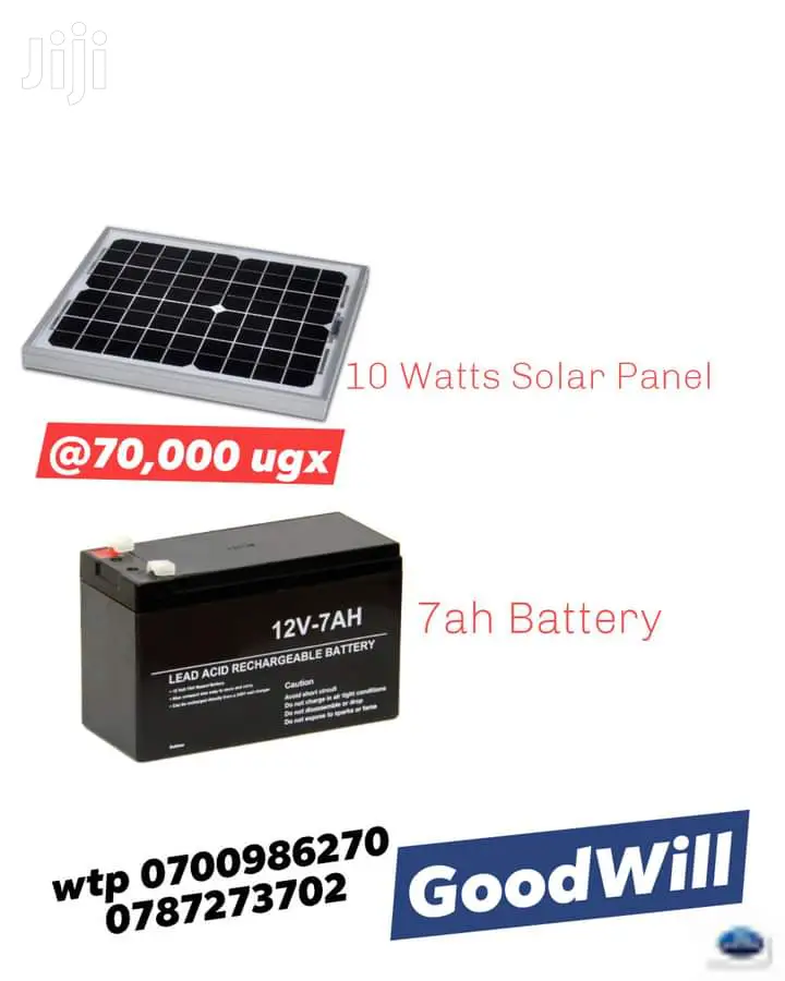10W Solar Panel 7 Amps Battery