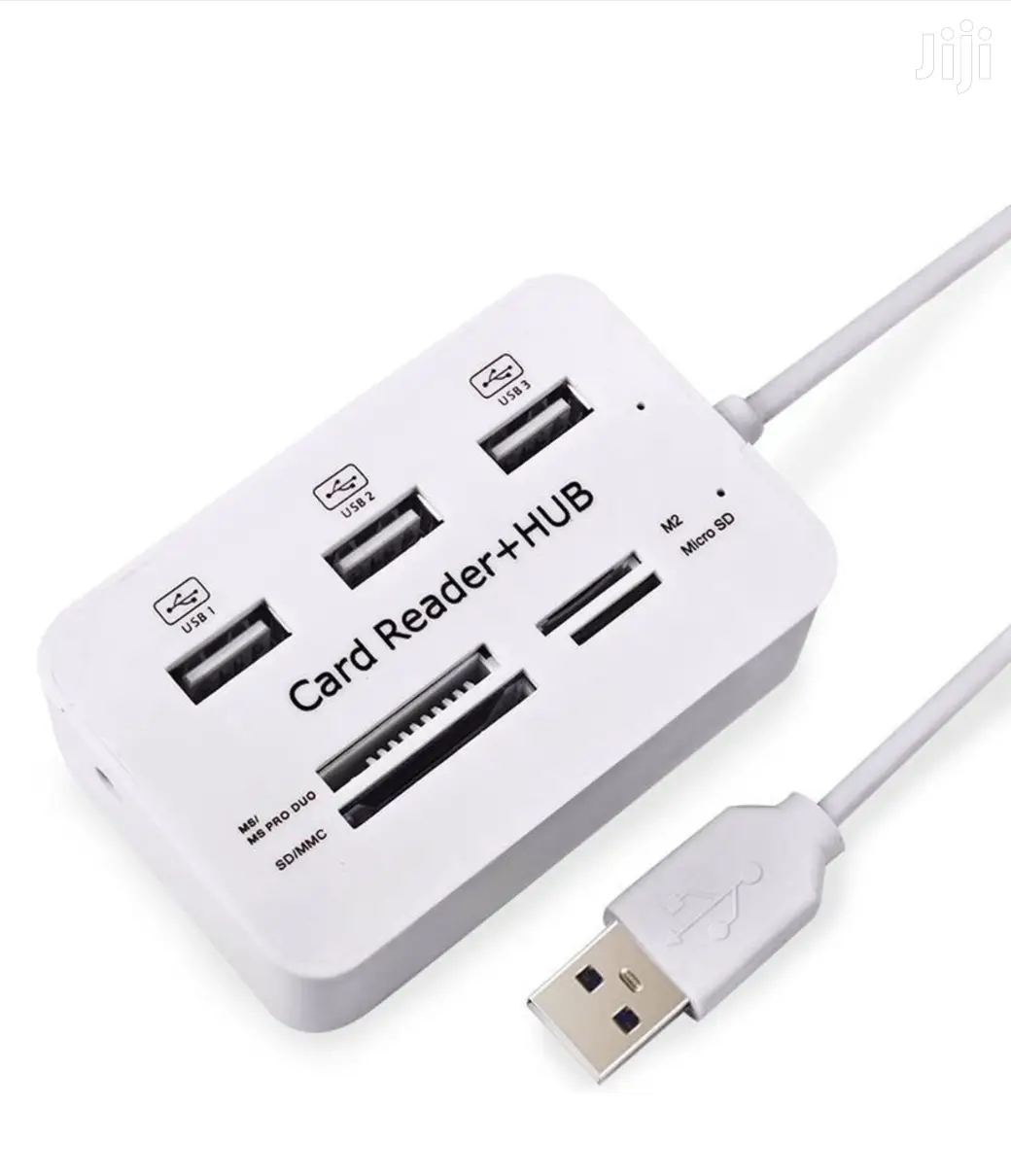 3 Port 2.0 Usb Hub + 4 Slot Card Reader - Combo
