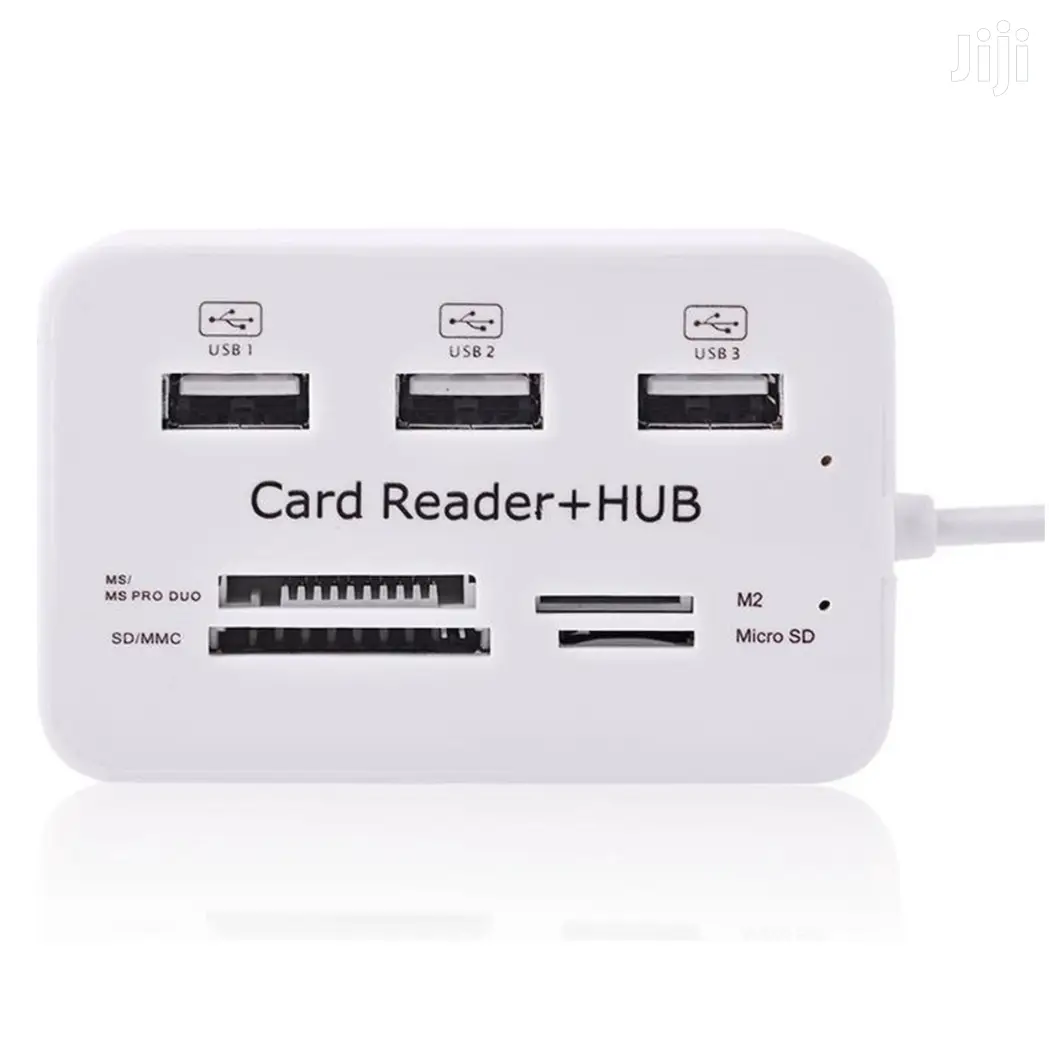 3 Port 2.0 Usb Hub + 4 Slot Card Reader - Combo