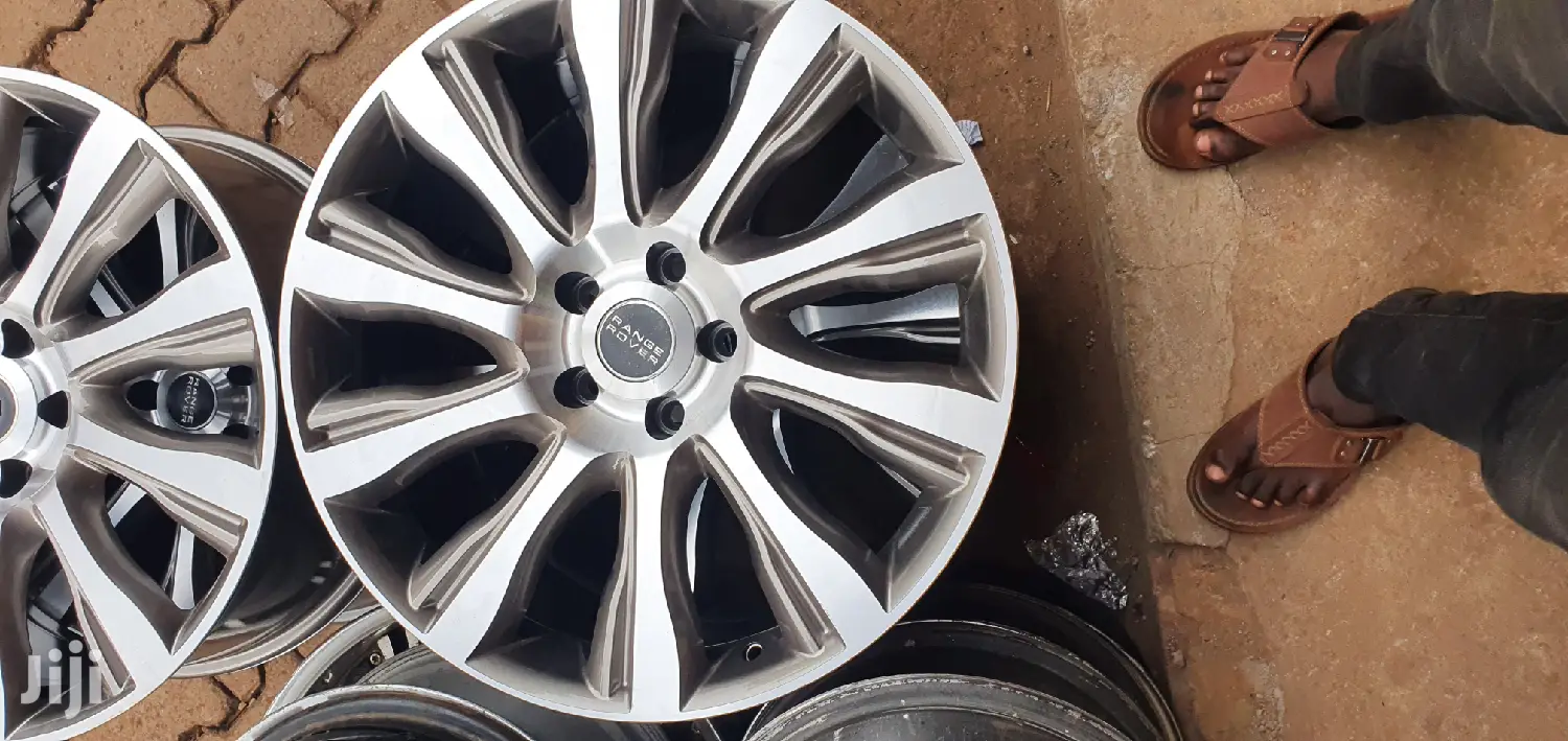 Range Rover Rims Gold Grey