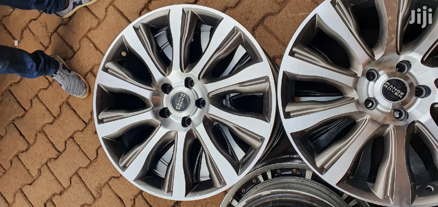 Range Rover Rims Gold Grey