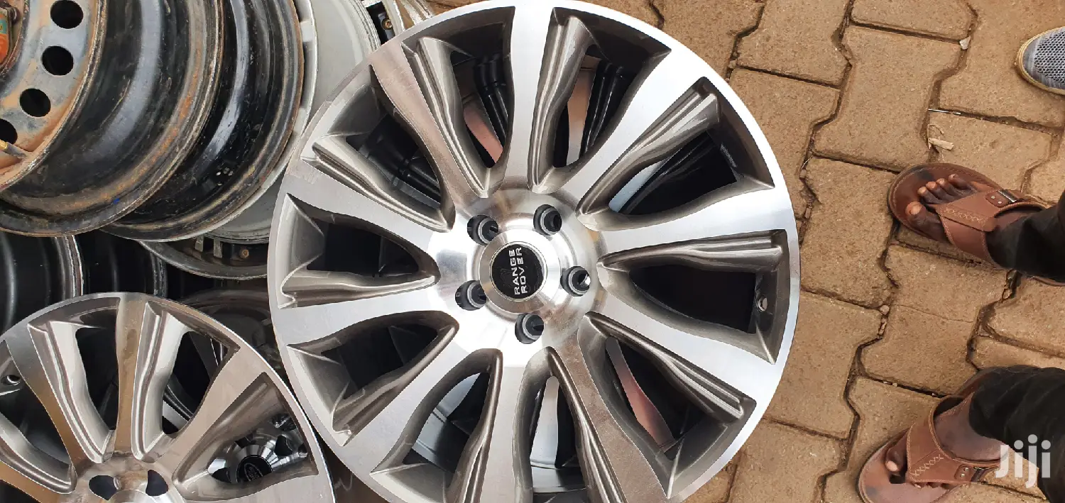 Range Rover Rims Gold Grey