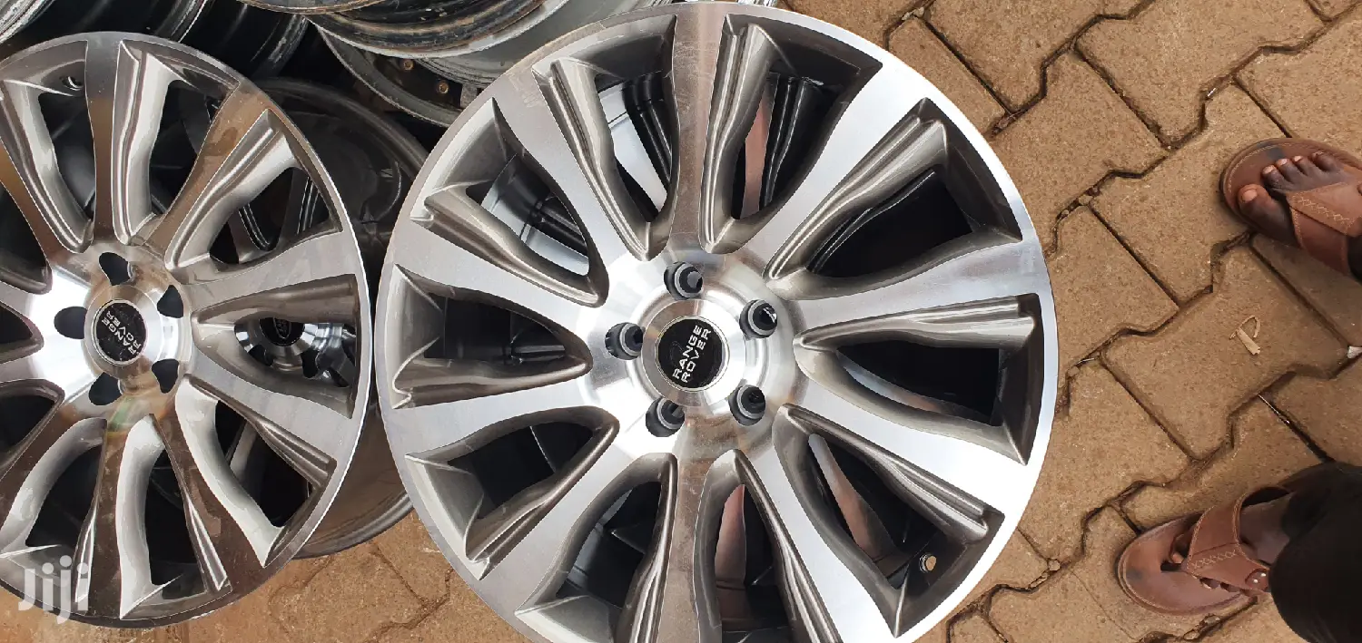 Range Rover Rims Gold Grey