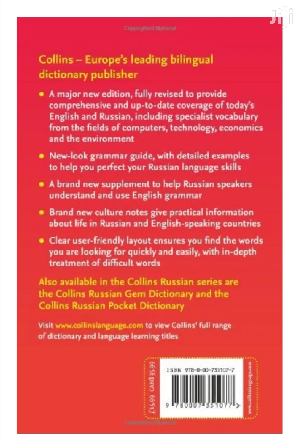 Collins Russian Dictionary and Grammar