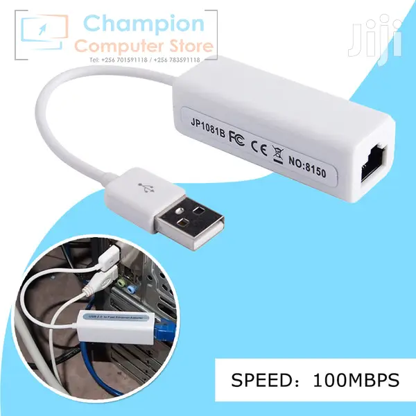 USB 2.0 to RJ45 Lan Ethernet 10/100mbps Adapter Dongle