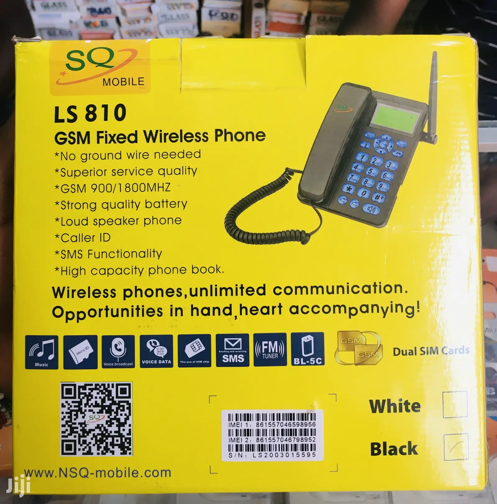 SQ LS 810 Fixed Wireless Dual Sim Landline Desktop Phone