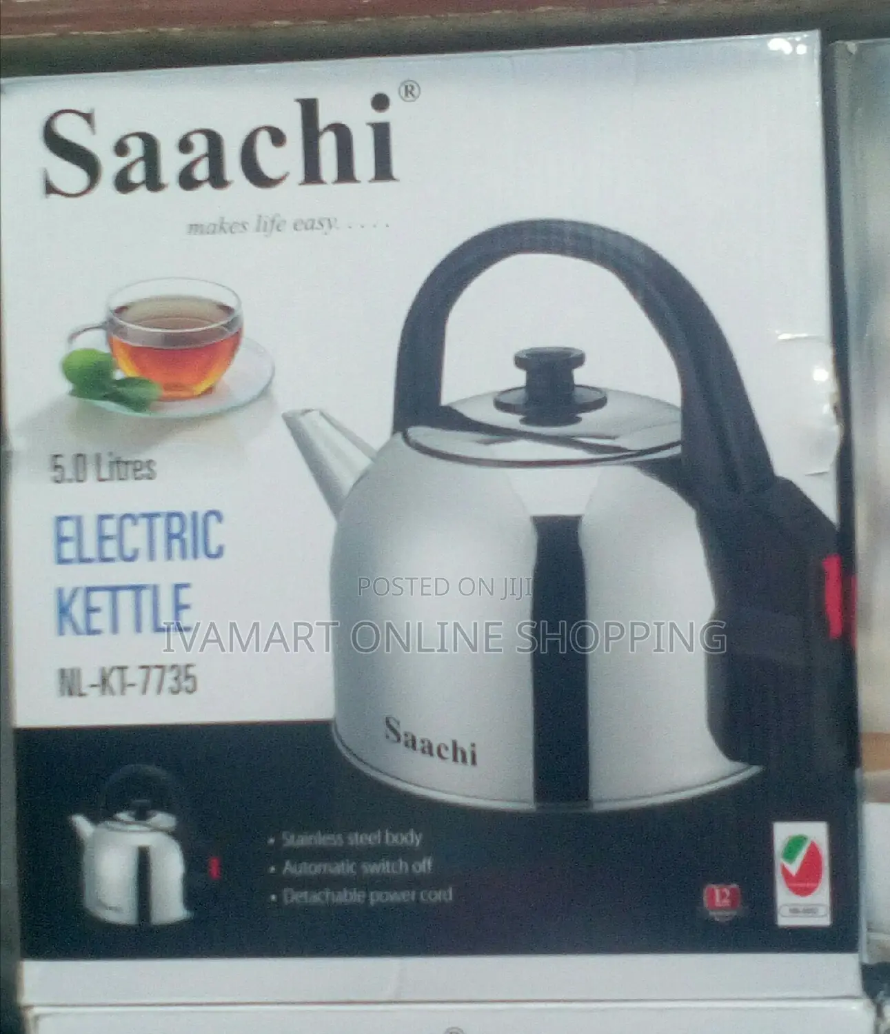 Saachi Stainless Steel 5.0l Electric Kettle