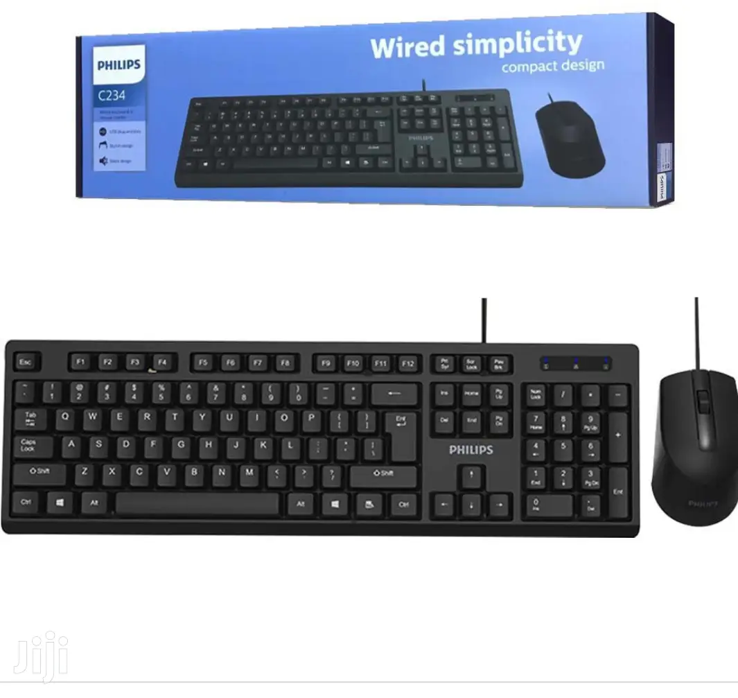 Phillips Wired Keyboard and Mouse Combo