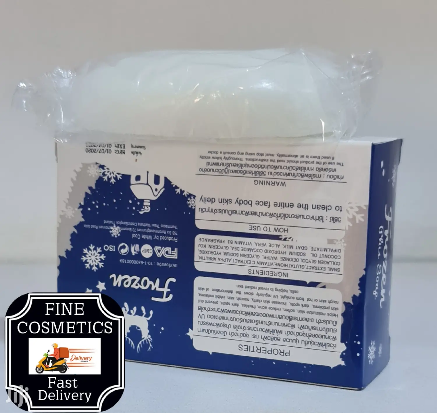 Frozen Plus X10 Whitening and Moisturizing White Cool Soap