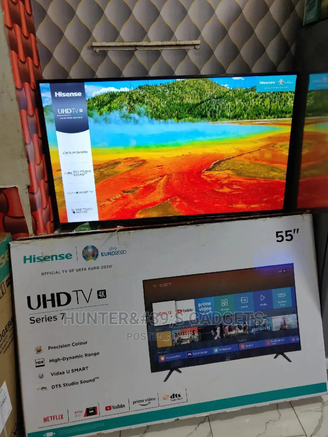 55inches Hisense Uhd 4k Smart Digital Satellite Tv