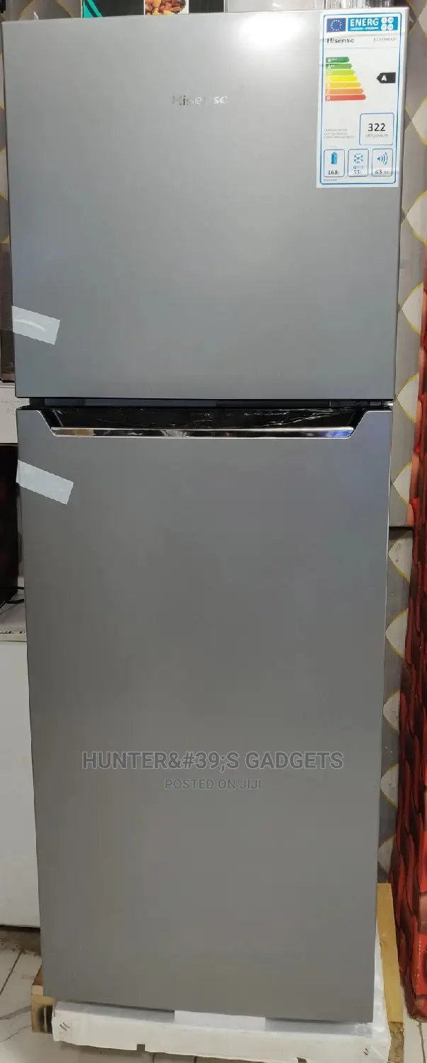Hisense Fridge 295litres Double Door Silve in Color