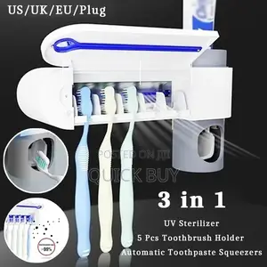 Tooth Brush Sterilizer/Tooth Paste Dispenser