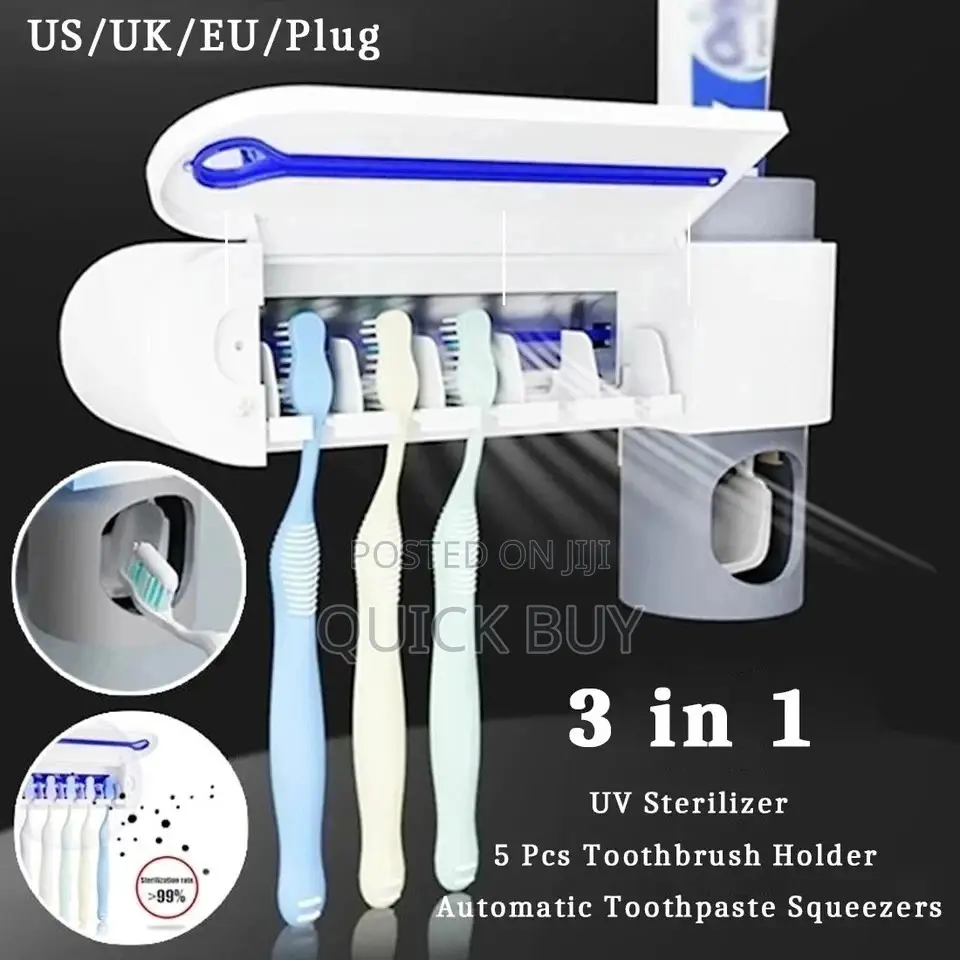 Tooth Brush Sterilizer/Tooth Paste Dispenser