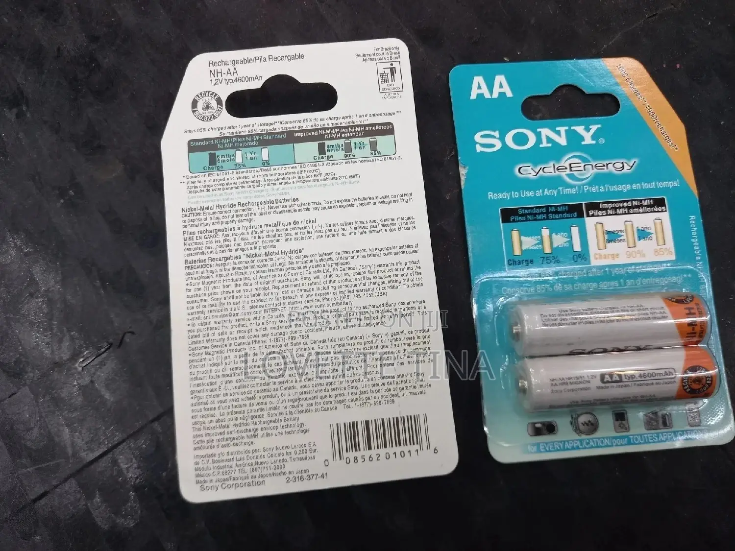 Sony Double Aa Rechargeable Batteries