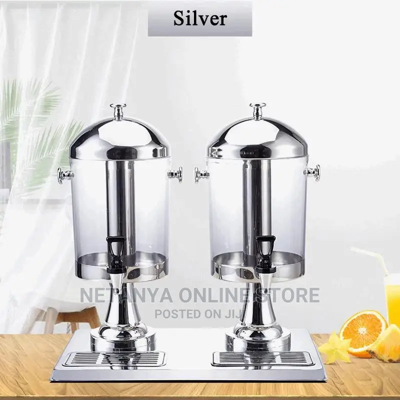 Double Non-Electric Juice Dispenser.