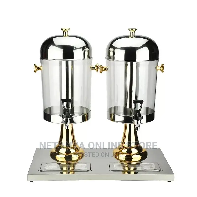 Double Non-Electric Juice Dispenser.