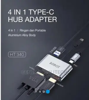 Usb Hub Type C 4 in 1 Docking Station - Ht 340