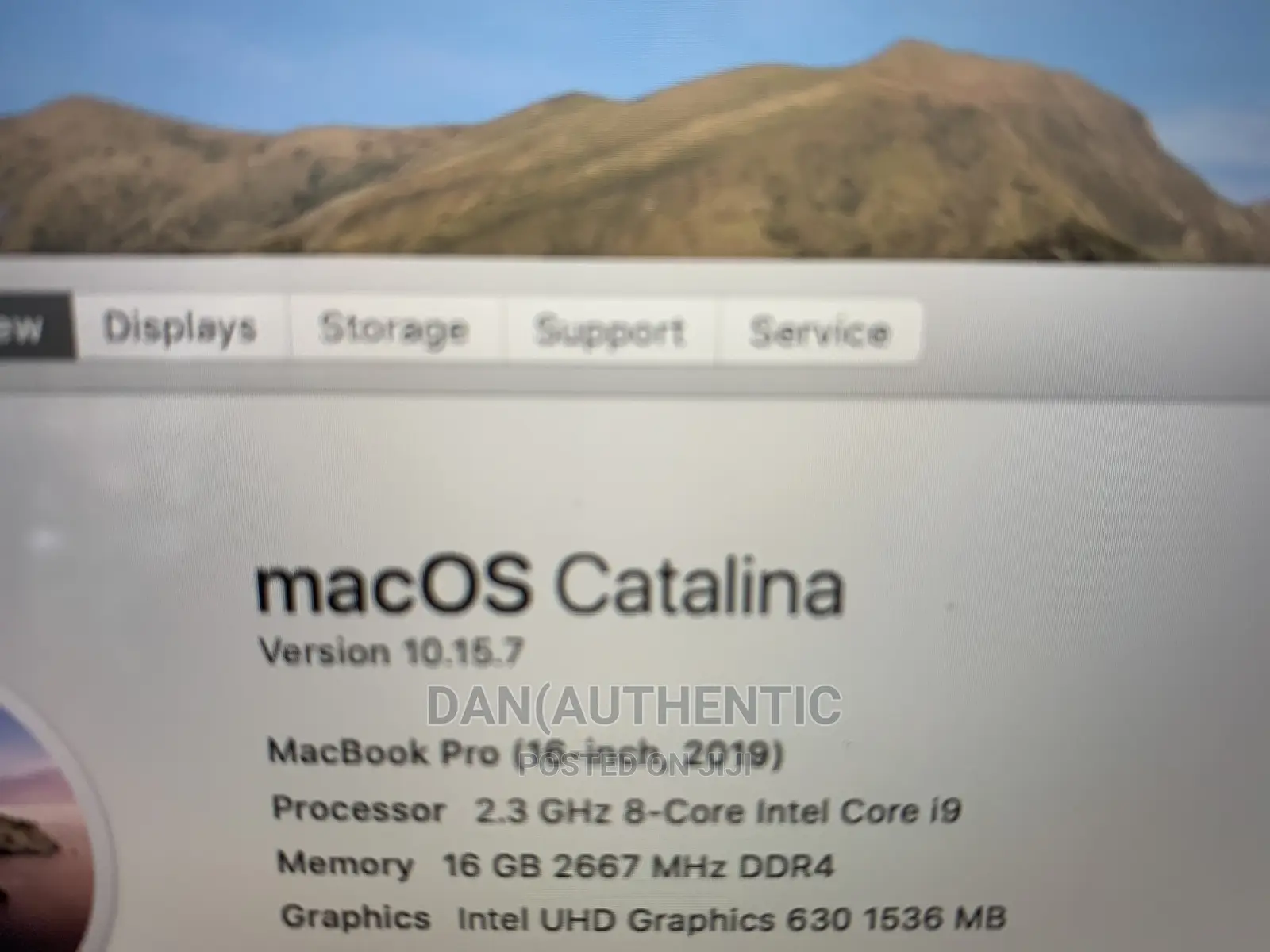 Laptop Apple MacBook 2019 16GB Intel Core I9 SSD 1T