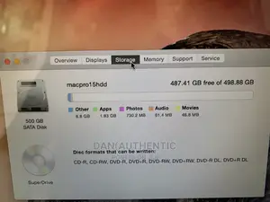 Laptop Apple MacBook Pro 4GB Intel Core I7 HDD 500GB