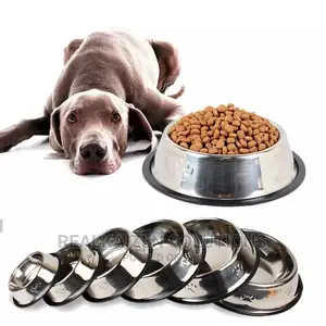 High Quality Stainless Steel Embossed Pet Bowl XL 33cm