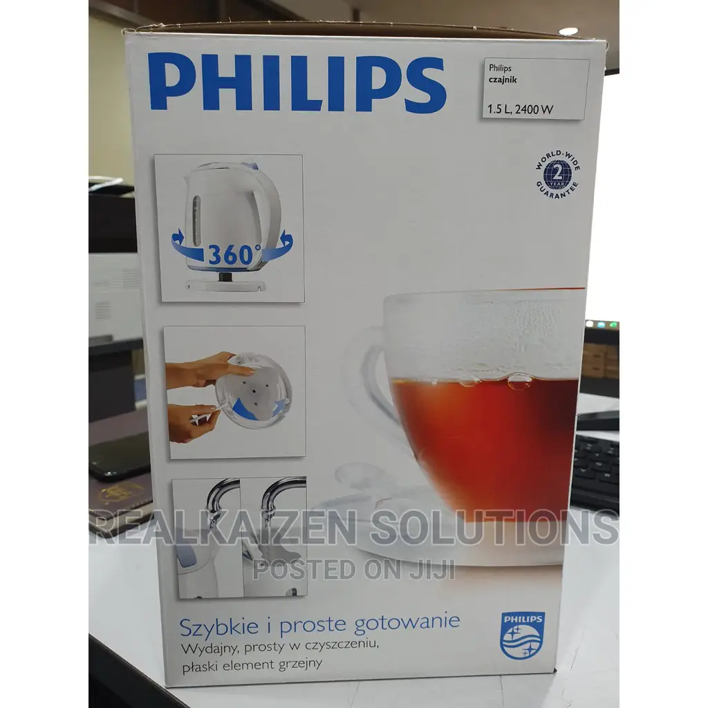 Poland Original Philips 1.5L Cordless Electric Kettle 2400W