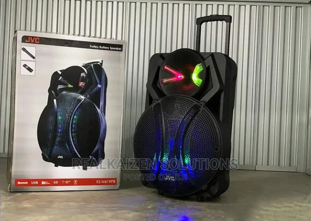 JVC 18" Portable Bluetooth Trolley Battery Speaker