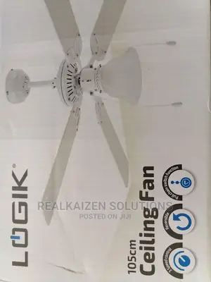 Logik Ceiling Fan With Lightshade 105cm
