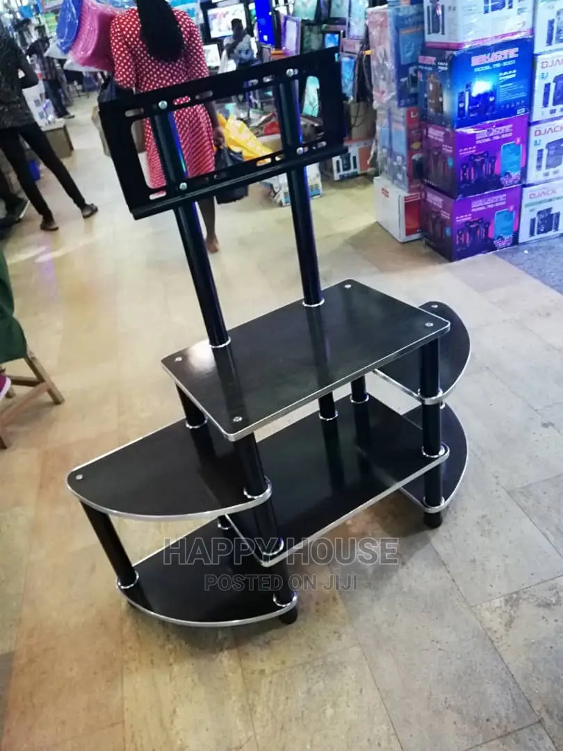 Wooden Tv Stand With a Wall Mount