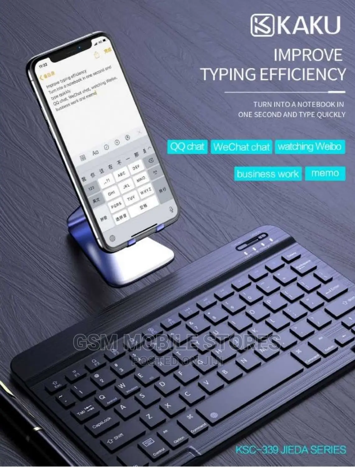 KAKU Bluetooth Wireless Keyboard for Windows/Mac/Android/Ios