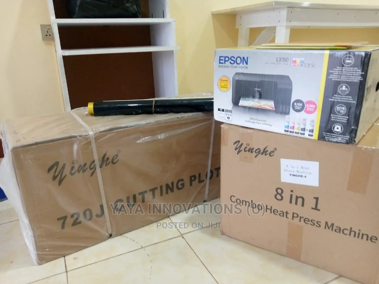 6in1 Heat Press Machine, Vinyl Cutting Plotter Printer
