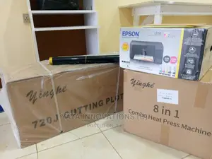 6in1 Heat Press Machine, Vinyl Cutting Plotter Printer