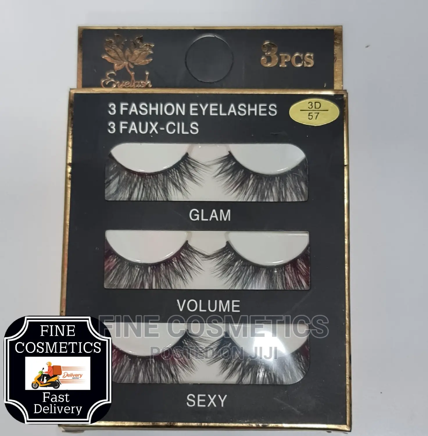 3pairs Makeup Hand-made Dramatic Long Eye Lashes Reusable