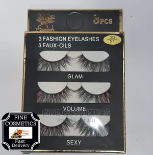 3pairs Makeup Hand-made Dramatic Long Eye Lashes Reusable