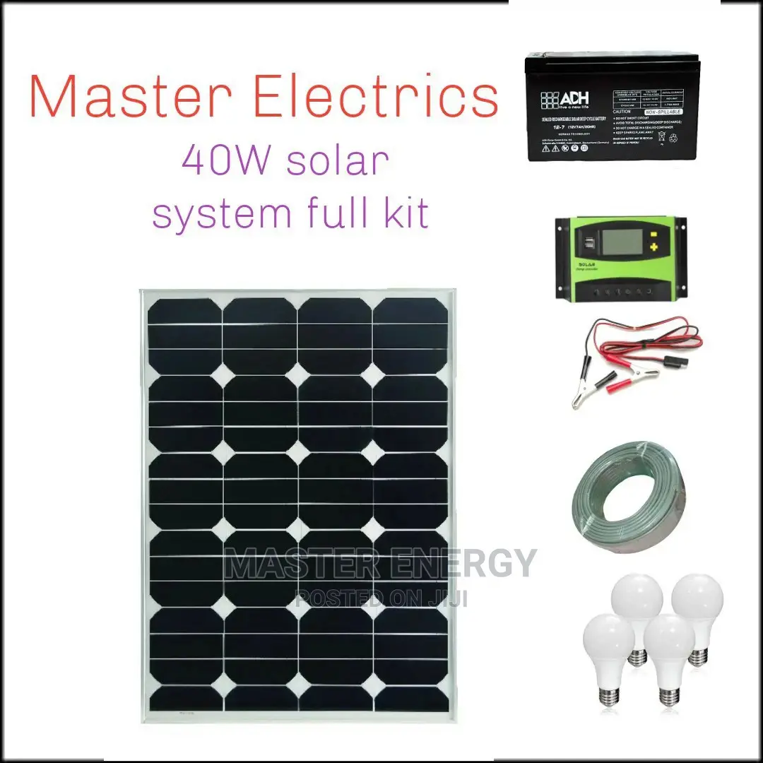 40W Panel Solar System Full Kit