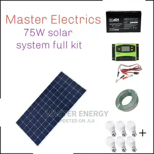 75W Panel Solar System Full Kit