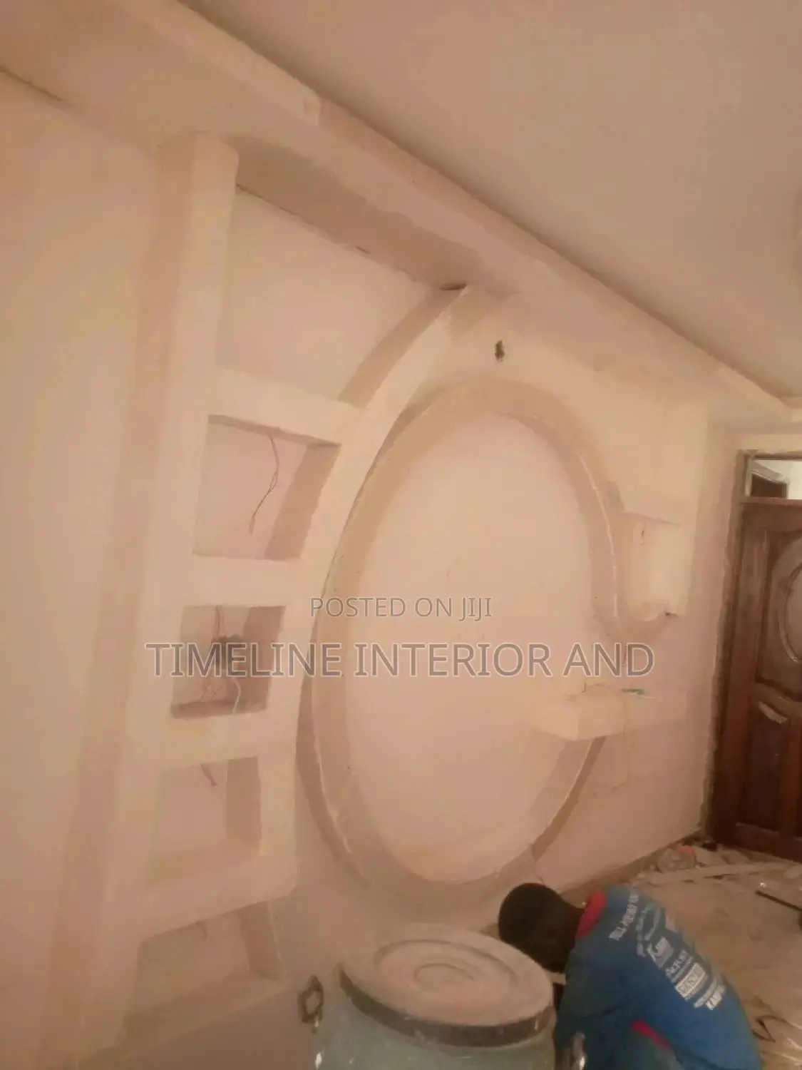 TV Wall Unit Gypsum Installation