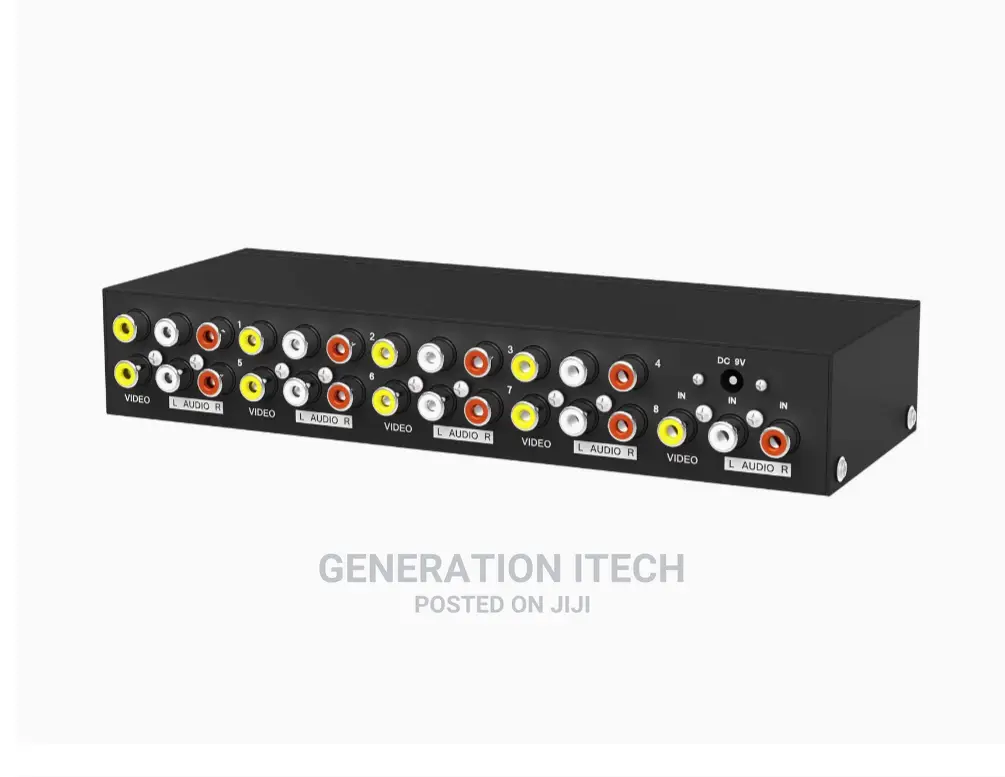 Av Splitter 8 Way - Rca Audio and Video Splitter -1 in 8 Out