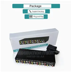 Av Splitter 8 Way - Rca Audio and Video Splitter -1 in 8 Out