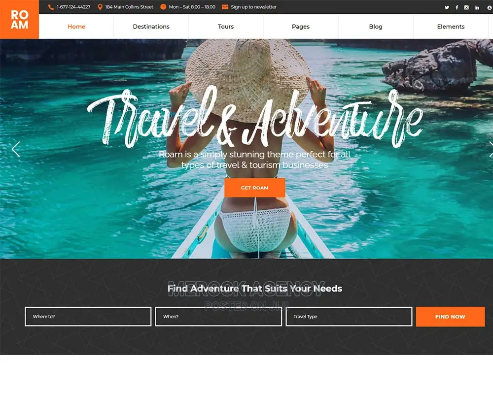 Tourism,Travel Agency Website Development and Designing