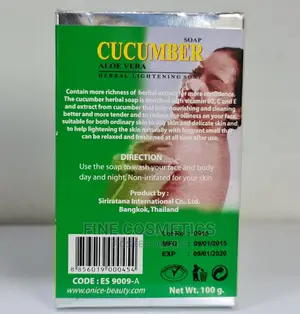 O'nice Anti Bacterial Herbal Cucumber Whitening Soap