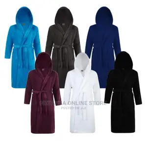 Cotton Hooded Bathrobes.