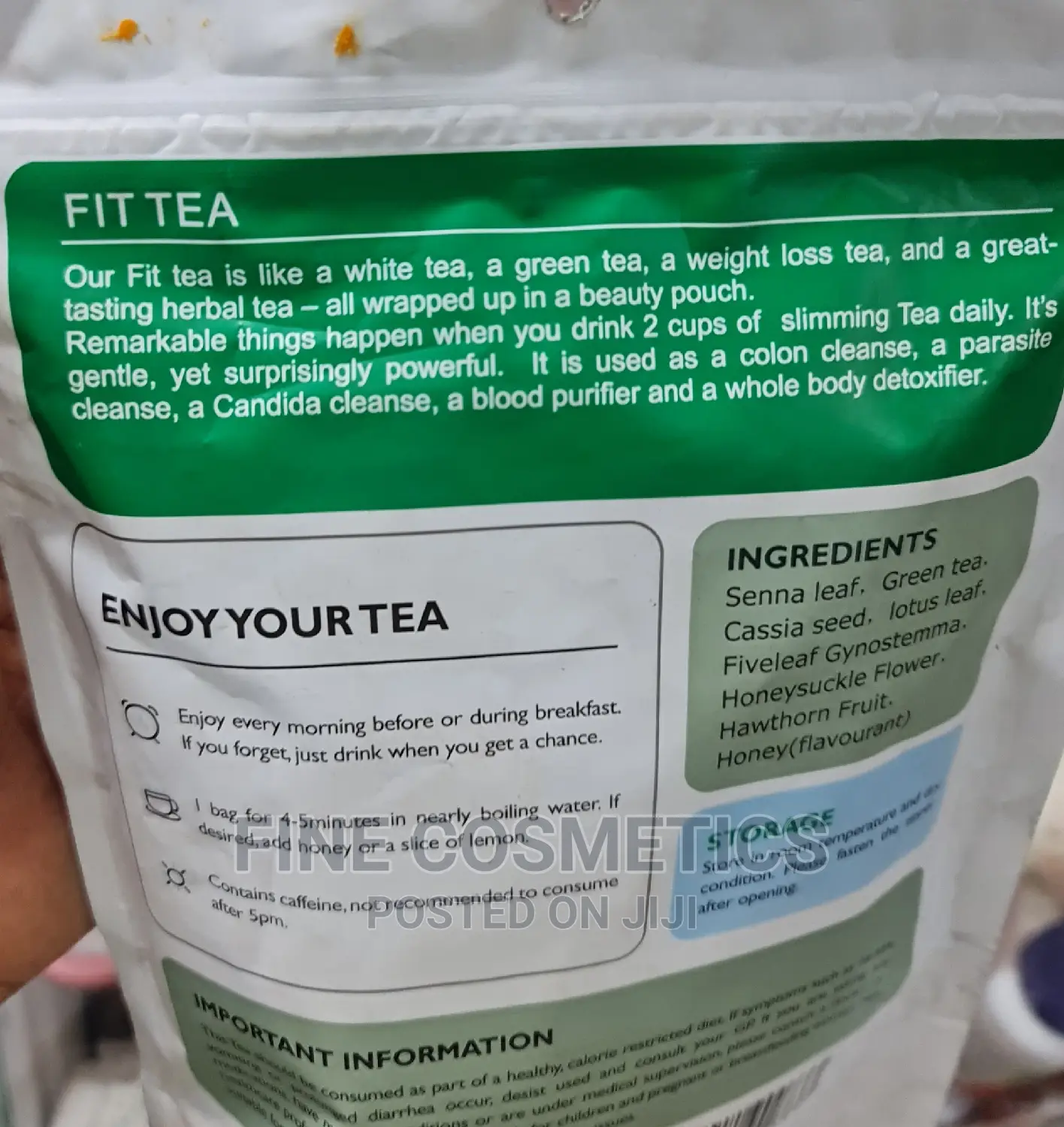 FIT TEA Organic Premium Herbal 28 Days Slimming Tea Bags