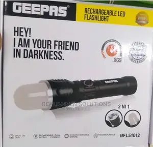 Geepas 2 In1 Rechargeable Led Flashlight