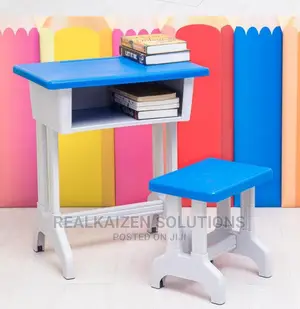 Quality Kids Single Sturdy Plastic Strong Desk And Chair Set