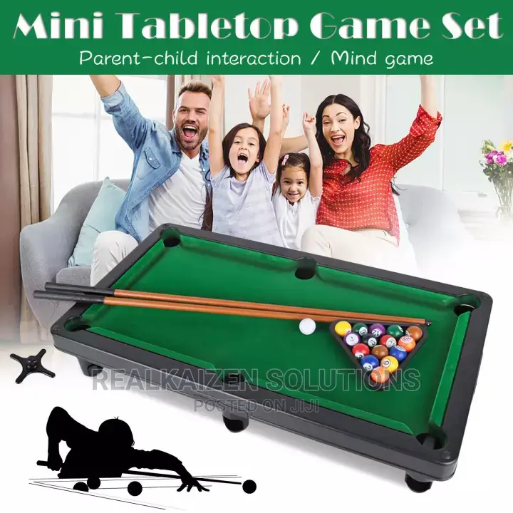 Kids Mini Champion Billiard Game Snooker Ball Pool Table